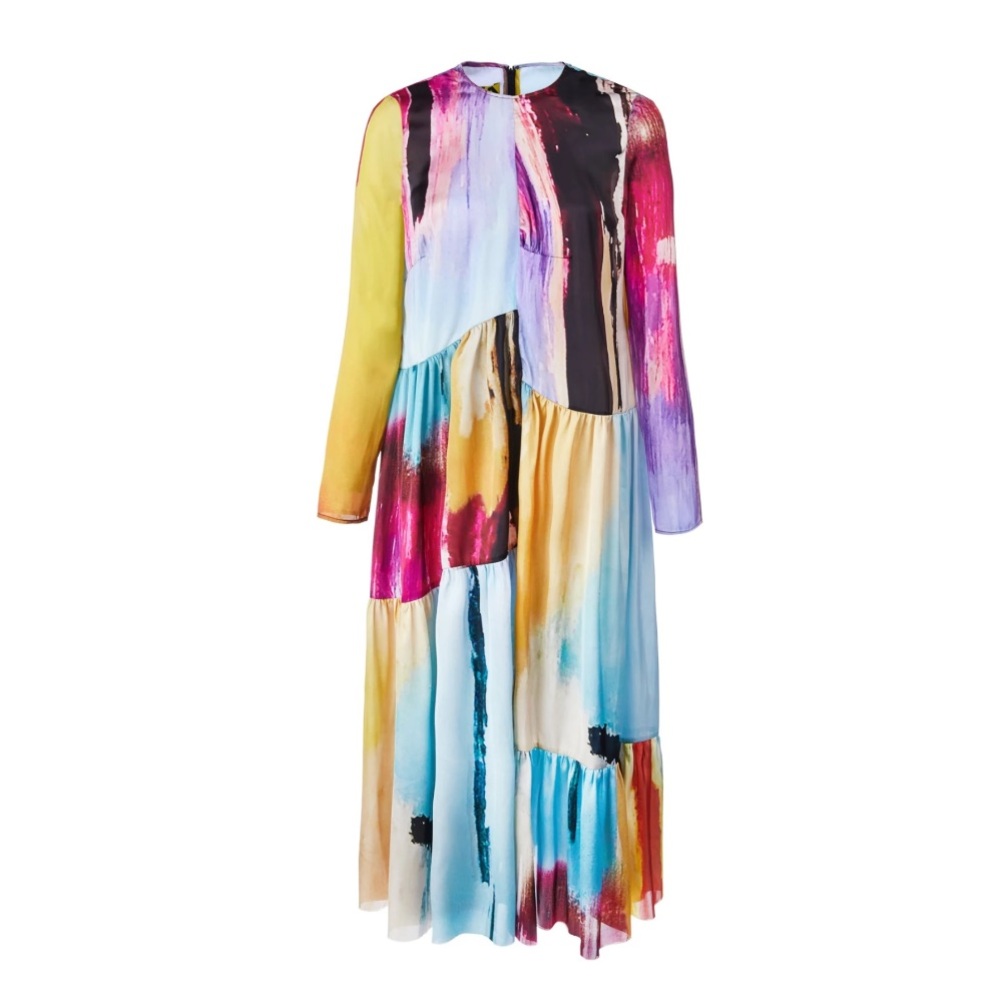 Marques Almeida Panelled Gathered Dress